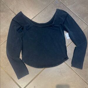 NWT We the Free Long Sleeve Inside out top! Large